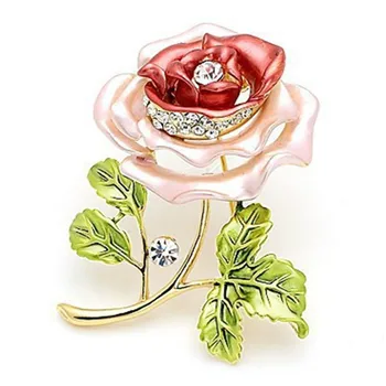 Nové Vintage Drahokamu Květinové Brože Pro Ženy, Ženské Svatební Oblek Piny Klopy Crystal Broches Kytice Šperky Příslušenství