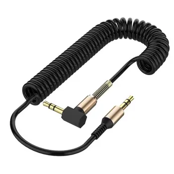 Auto Audio Kabel 3,5 mm Samec Na mužskou Kabel Aux Kabel Pro 6 Reproduktorů 24K pozlacený Konektor Eliminovat Signál