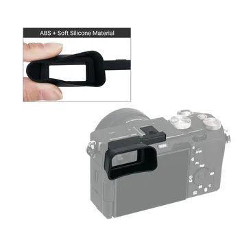 1ks Náhradní Měkké Silikonové Dlouho, Kamery Očnice Okuláru Hledáčku Rozšířit Kamera Oko Pohár Pro Sony A7C Alfa 7C ILCE-7C Kamery