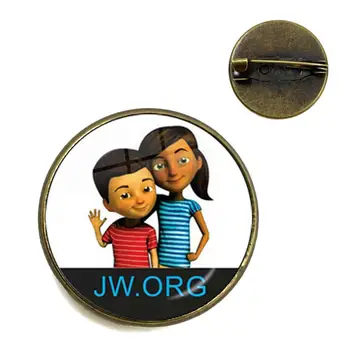 JW.org Brože Svědků Jehovových Umění Obrázek 20mm Sklo Cabochon Límec Kolíky Odznak Pro Tašku, Oblečení, Dekorace, Šperky Dárek