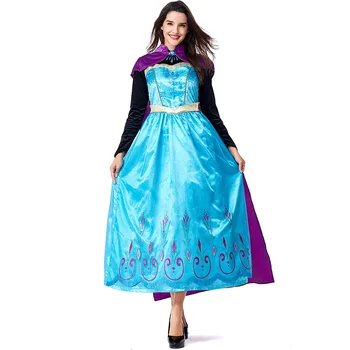 Nová Sněhová Královna Kostým pro halloween pro Dospělé Dámské Princezna Anna Korunovaci cosplay Plášť S Filmu Frozen ženy Maškarní