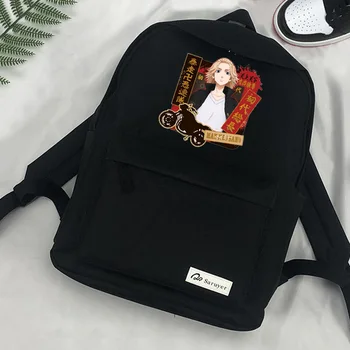Japonské Anime School Bag Pack Tokyo Mstitelé Batohy pro Teenagery Chlapci Dívky Cestují Děti Ležérní taška přes Rameno, Taška Sac A Dos