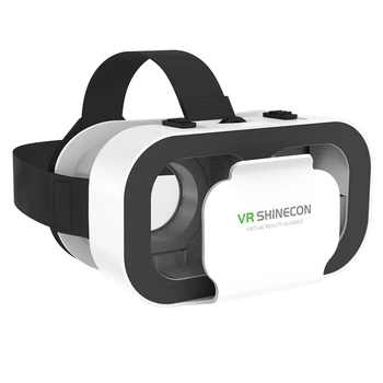 VR SHINECON 5.0 Virtuální Reality Brýle, Nastavitelné 3D Brýle pro Filmy, Hry, Podpora 4.7-6.53 palcový Velké Obrazovce Smartphony