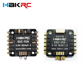 HAKRC BLHELI_S mini 15A/25A 4v1 Střídavý ESC mikropočítače silabs EFM8BB21F16G 2-4S podporu Dshot600 Oneshot 20x20mm pro RC FPV Racing Drone