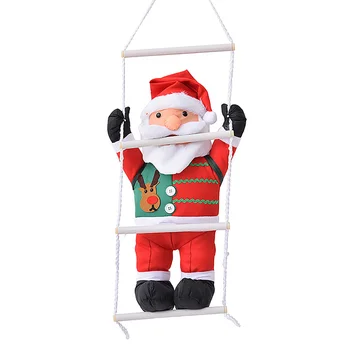 Přívěsek Lezení Provazový Žebřík Santa Claus Panenka Dekorace 60*30*5 cm Příslušenství Pro Venkovní 60cm Vánoční Ozdoby.
