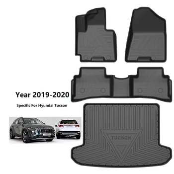Custom Fit Auto Interiérové Doplňky, Auto Podlahové Rohože Pro 2019-2020 Hyundai Tucson Odolný TPE ECO Kufru Mat Pro Sonata Elantra