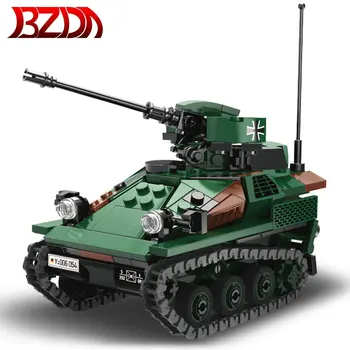 Xingbao Armáda Tank Panzer Model Stavebních Bloků, WW2 Voják Postavy, Muž, Zbraň, Cihly DIY Vzdělávací Hračky Pro Děti